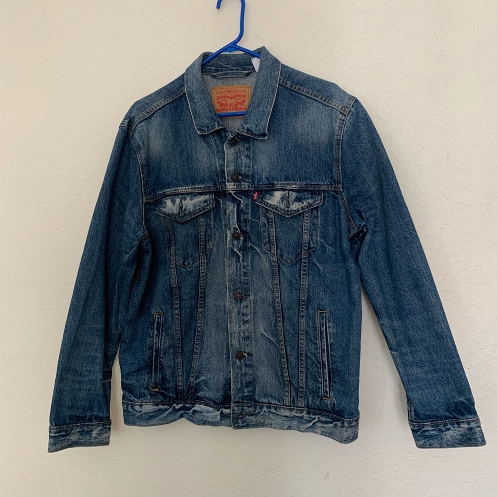 Levis Trucker Jacket sz XL Medium Wash Red Tab Type 3